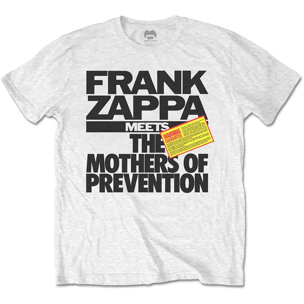 Frank Zappa Unisex T-Shirt: The Mothers of Prevention (White)