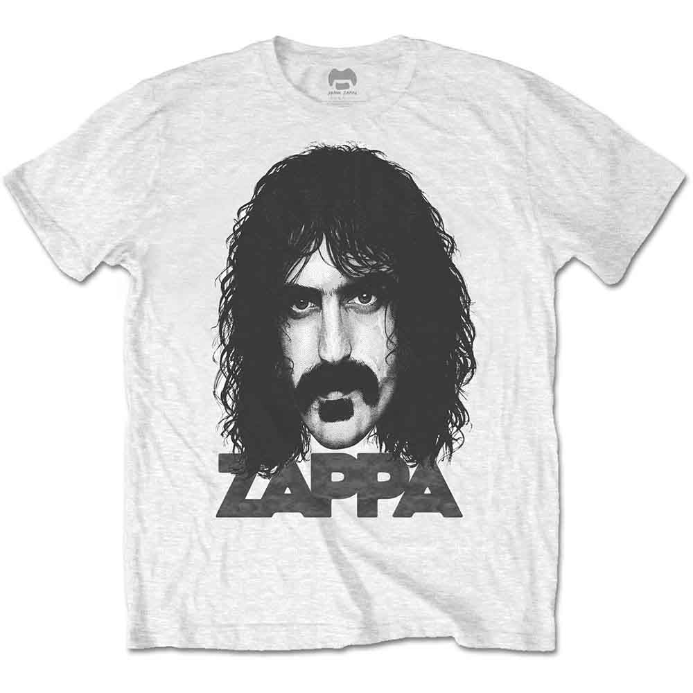 Frank Zappa Unisex T-Shirt: Big Face (White)