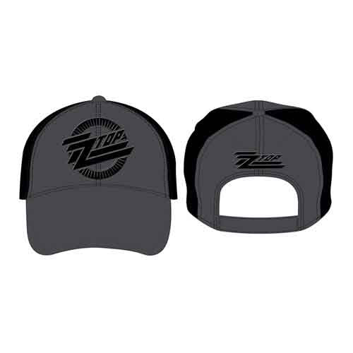 ZZ Top Unisex Baseball Cap: Circle Logo (Black & Grey)