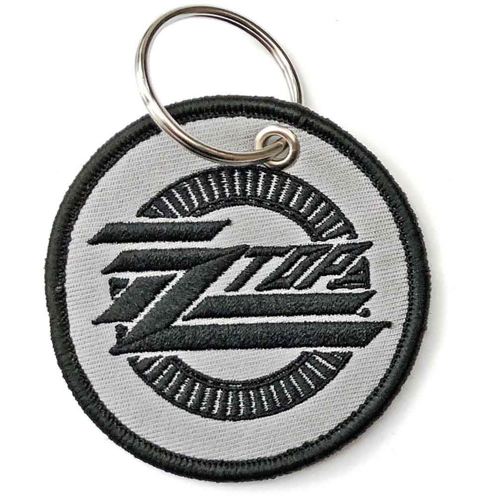 ZZ Top Patch Keychain: Circle Logo (Double Sided)