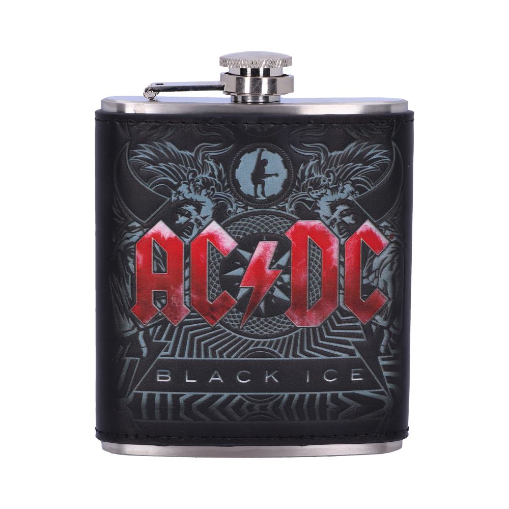 Pre-Order ACDC Black Ice Hip Flask