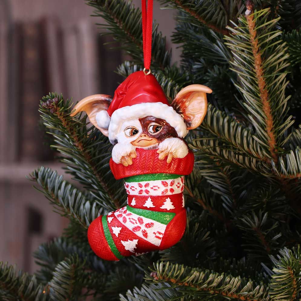 Gremlins Gizmo in Stocking Hanging Ornament 12cm