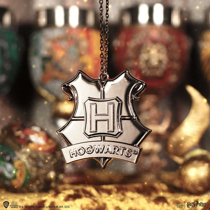 Harry Potter Hogwarts (Silver) Hanging Ornament