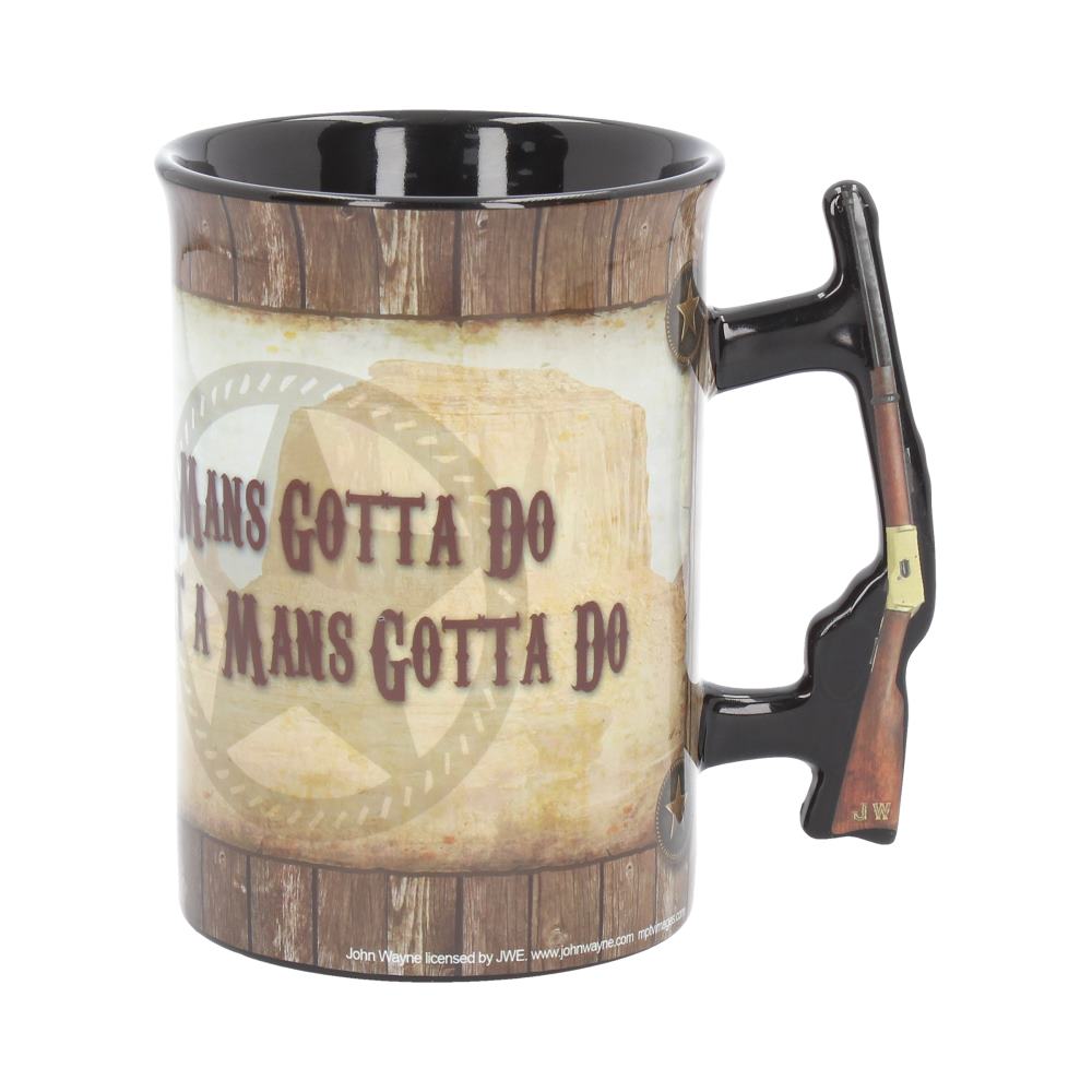 Pre-Order Mug - John Wayne - A Mans Gotta Do 16oz