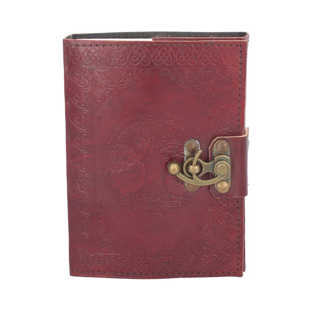 Tree Of Life Leather Journal w/lock 13 x 18cm