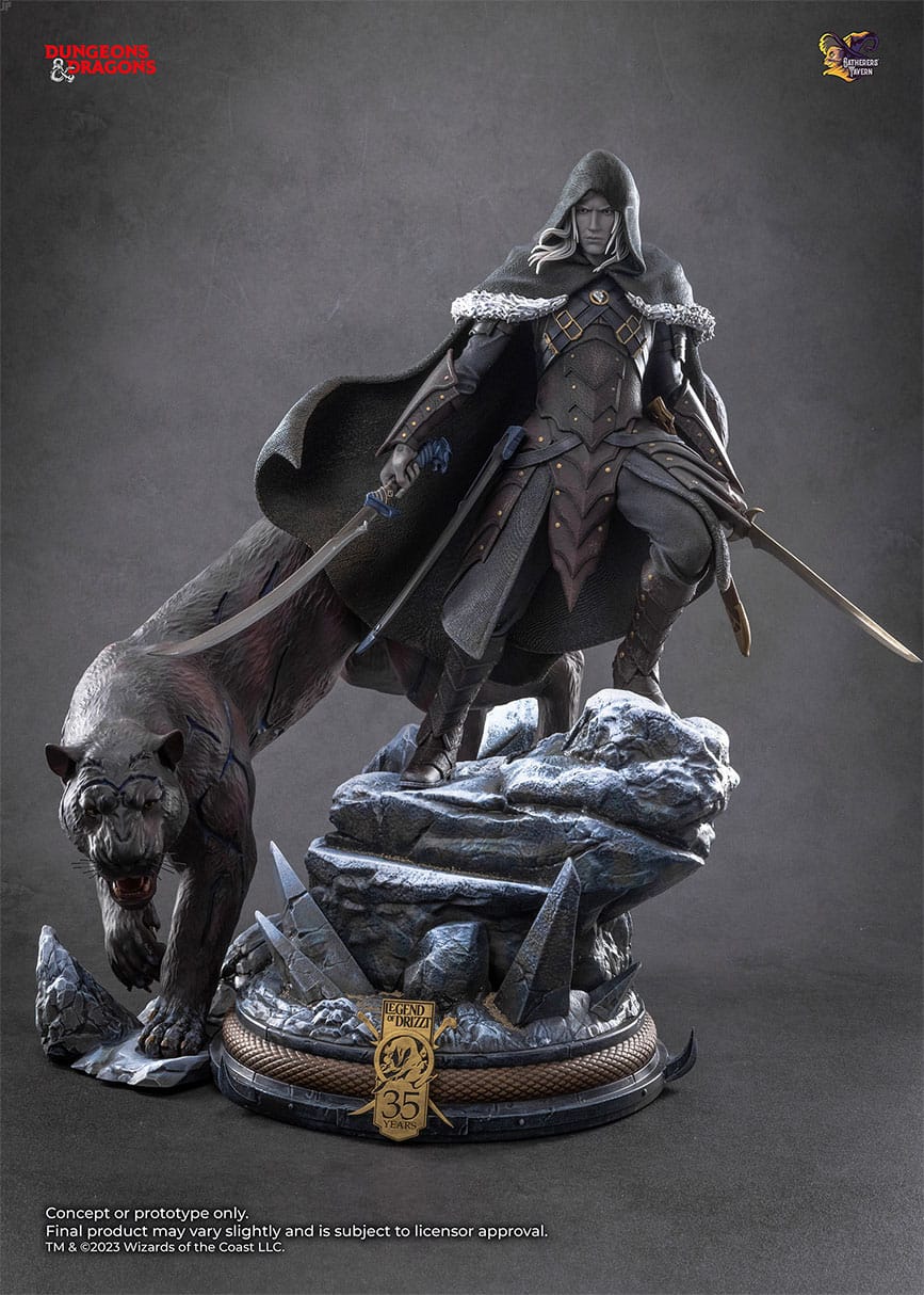 Drizzt Do'Urden (35th Anniversary Edition) Statue | Dungeons & Dragons