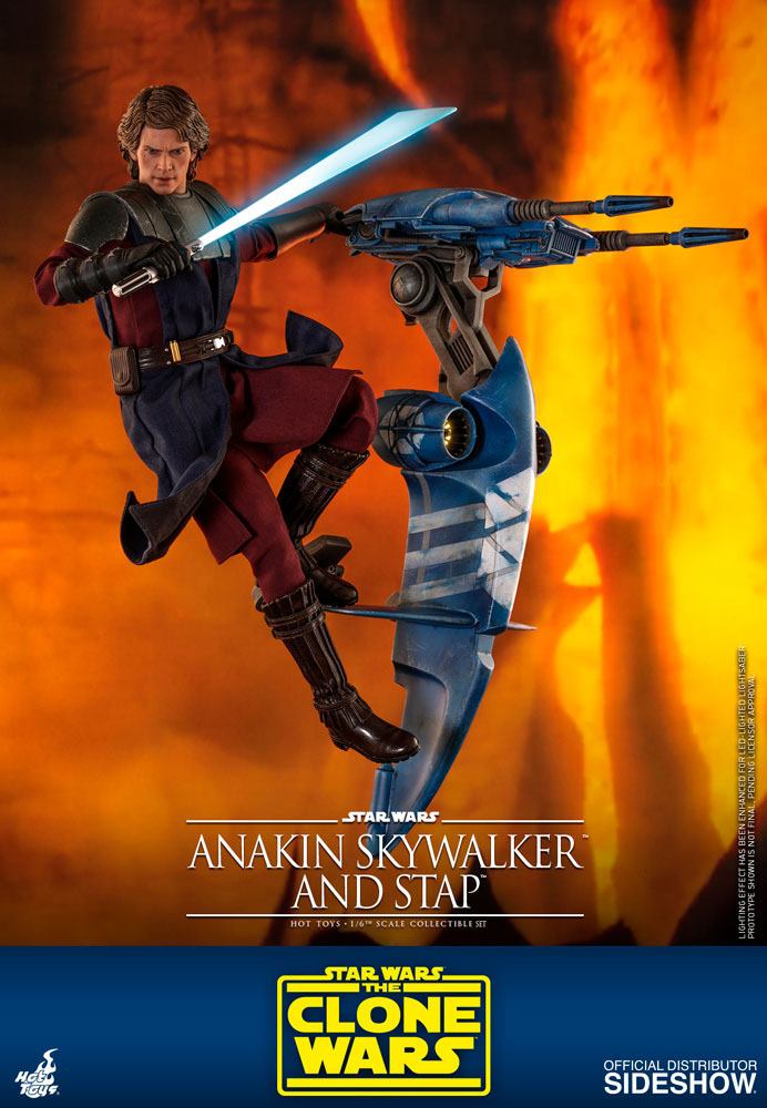 Star Wars The Clone Wars Action Figure 1/6 Anakin Skywalker & STAP 31 cm