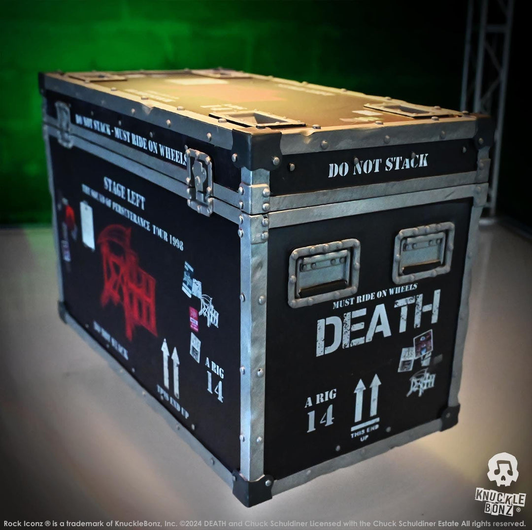 Death Rock Ikonz On Tour Road Case Statue + Stage Backdrop Set The Sound of Perseverance Tour 1998