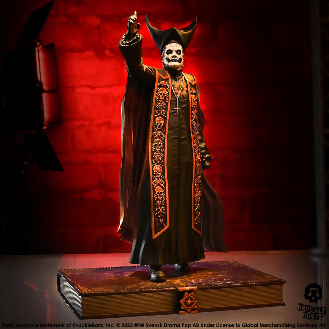 Papa Emeritus IV (Black Robes) Rock Iconz Statue | Ghost