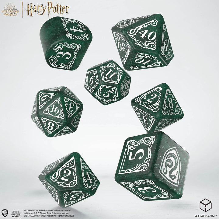 Slytherin Modern Dice Set - Green | Harry Potter