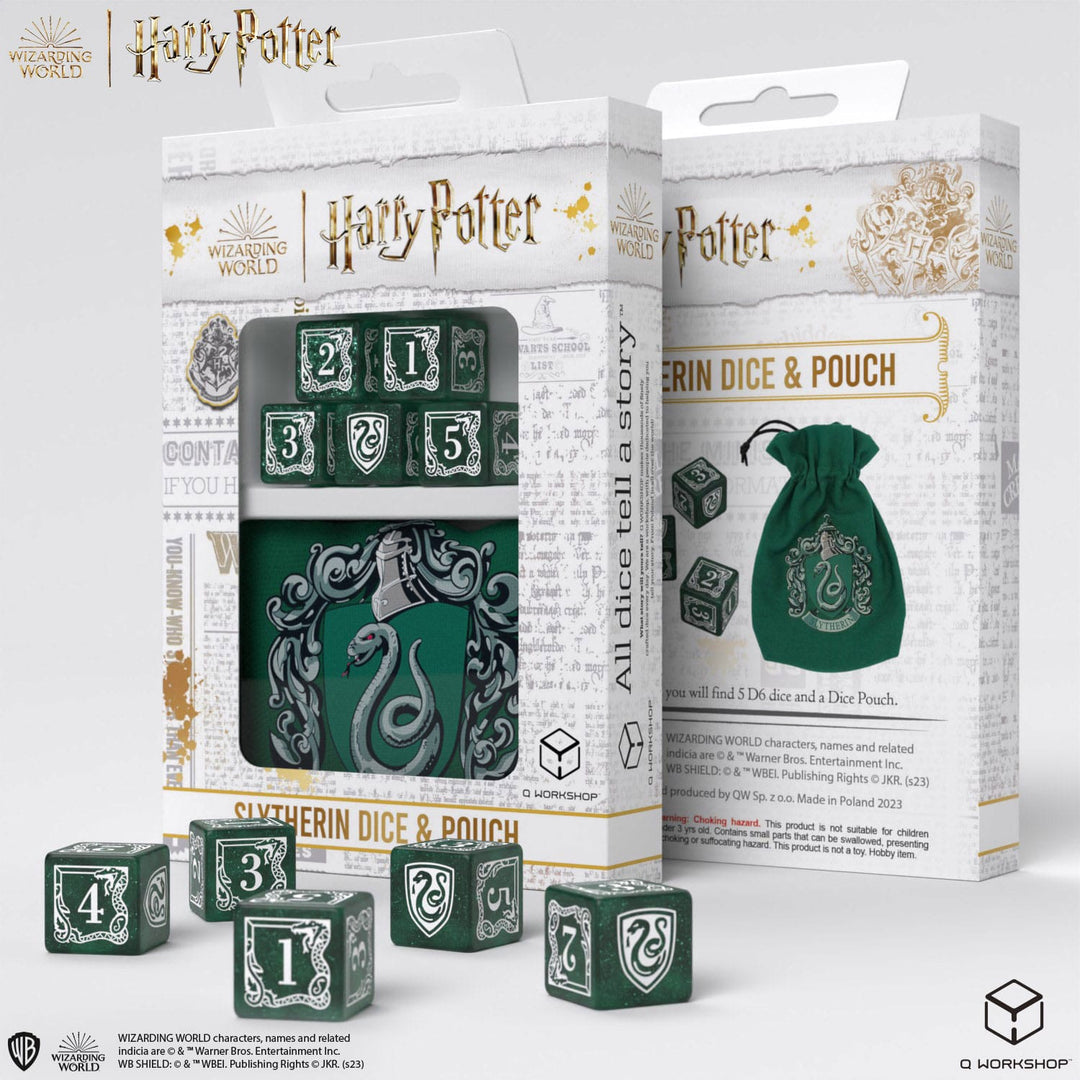 Slytherin Dice & Pouch Set | Harry Potter