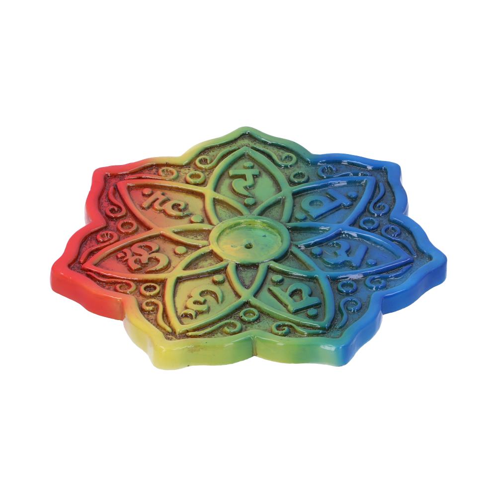 Rainbow Meditation Incense Burner 12cm (Set of 4)