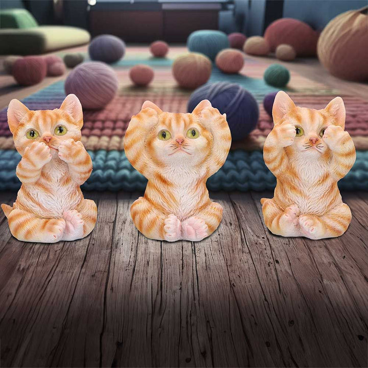 Three Wise Ginger Cats