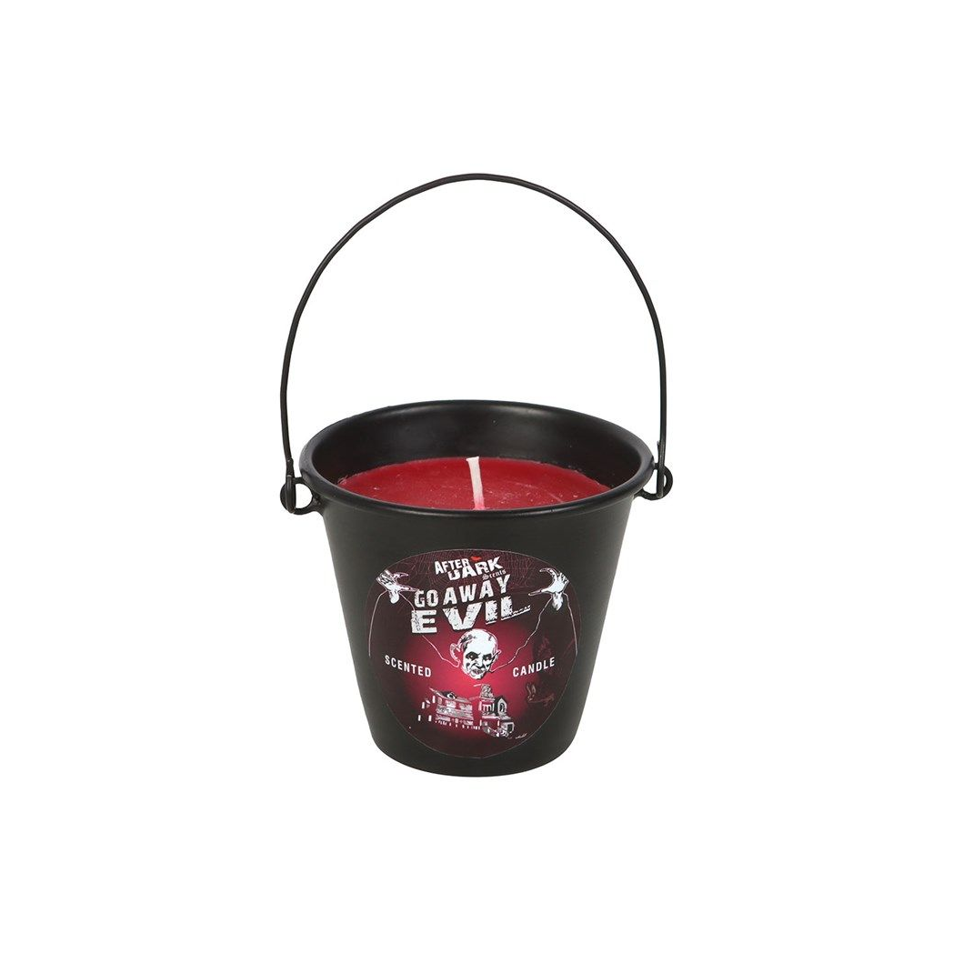 Go Away Evil Candle Bucket