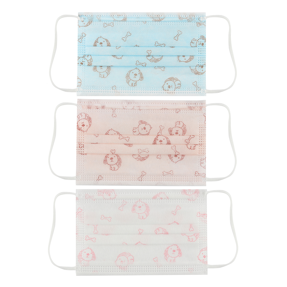 Set of 50 Kids Patterned Face Coverings