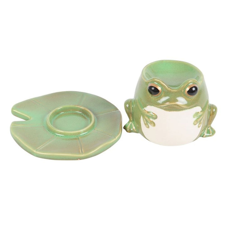 Frog Shaped Oil Burner on Lily Pad