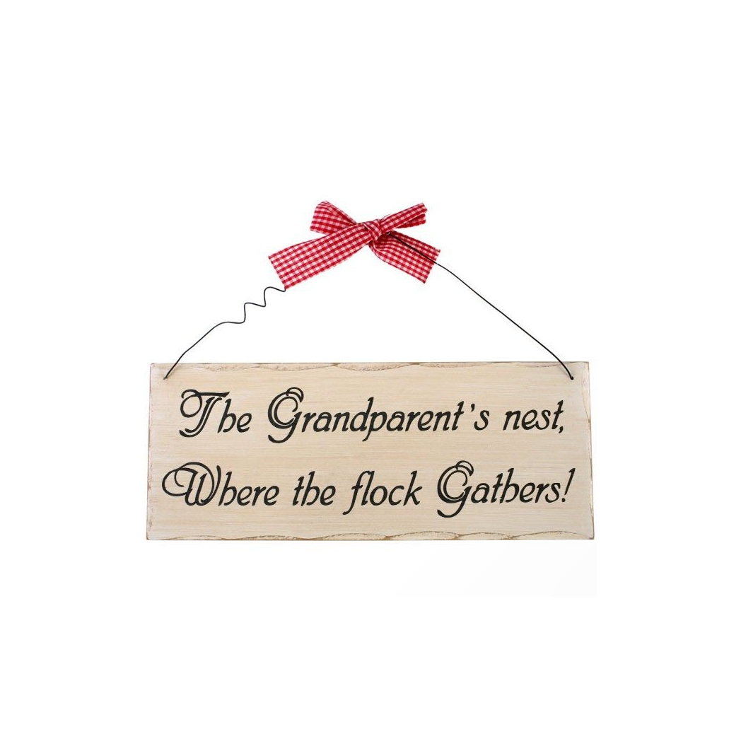 The Grandparent's Nest Hanging Sign