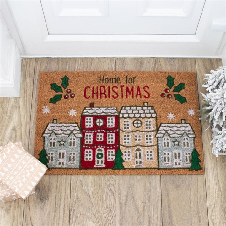 Home For Christmas Doormat