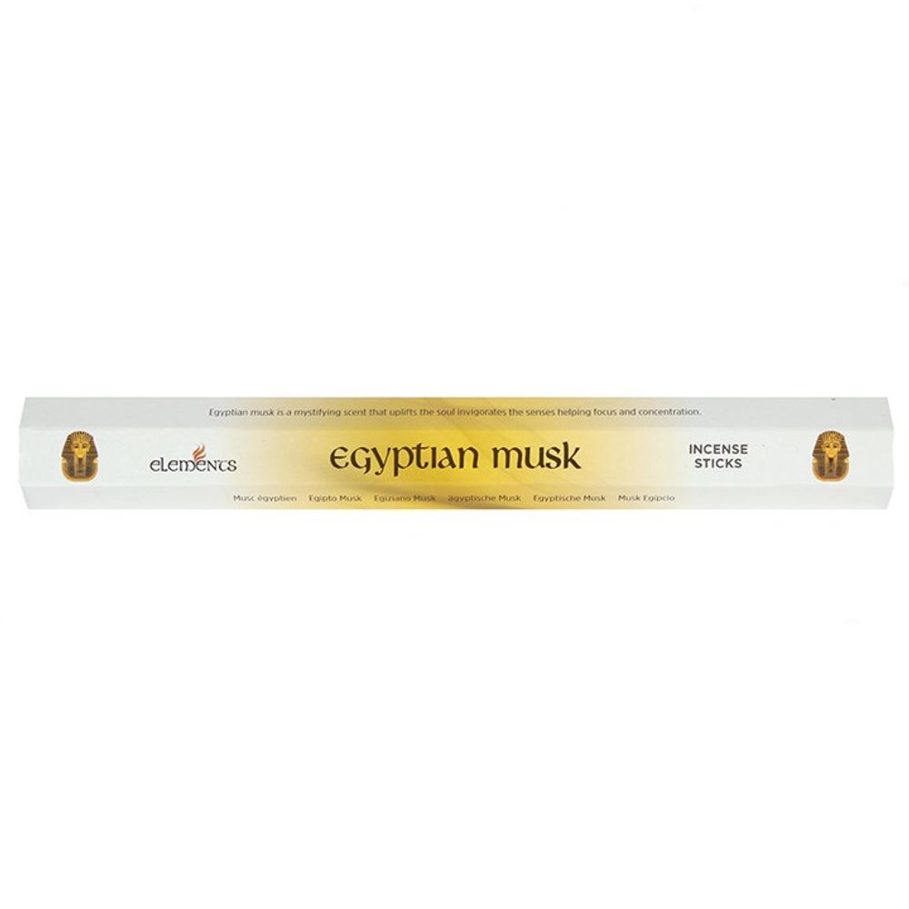 Set of 6 Packets of Elements Egyptian Musk Incense Sticks