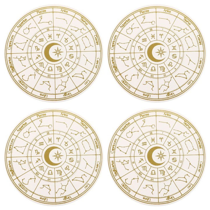 Astrology Wheel Coaster Set