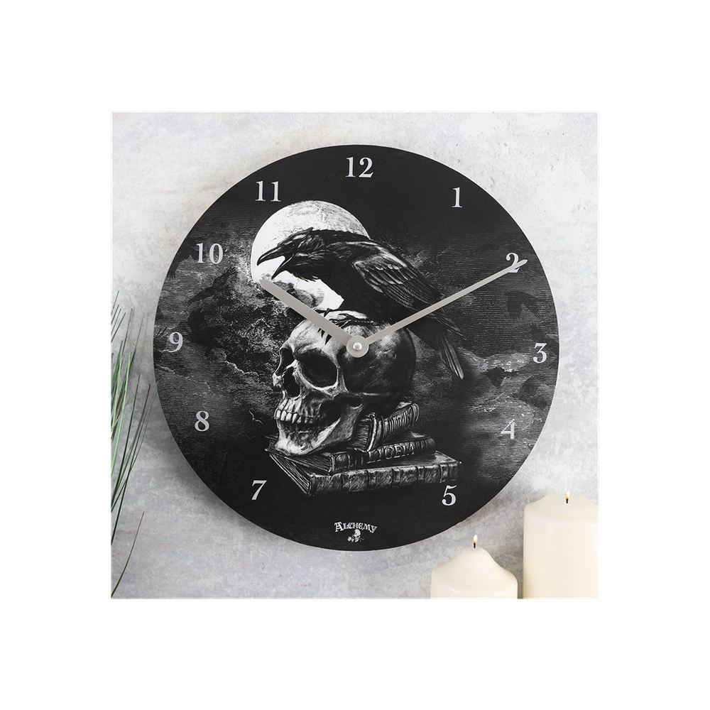 Alchemy Poe's Raven Clock