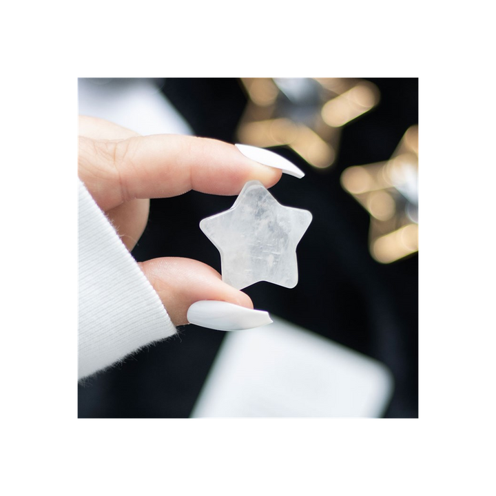 Clear Quartz Crystal Star in a Bag