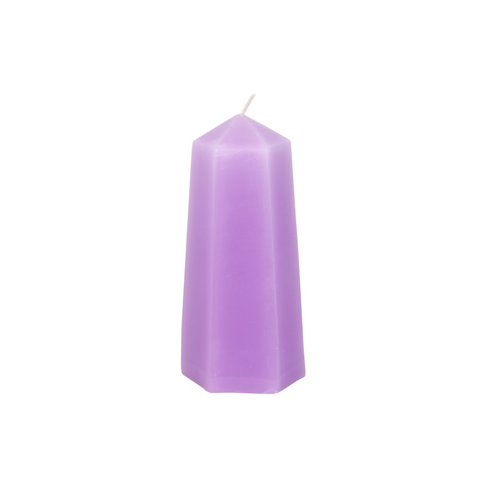 Calming Crystal Candle with Rough Amethyst