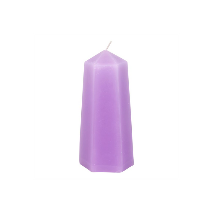 Calming Crystal Candle with Rough Amethyst