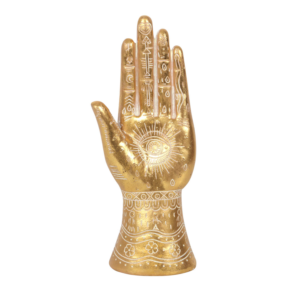 26cm Gold Hamsa Hand Ornament