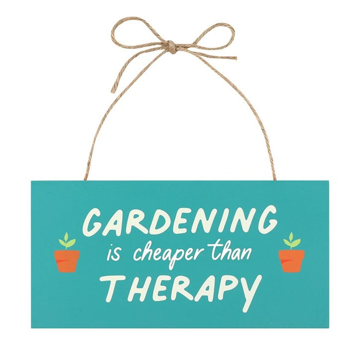 In the Garden Therapy Hanging Sign