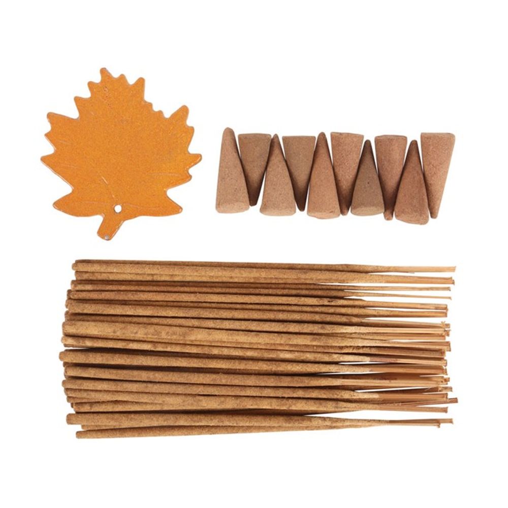 Autumn Leaf Orange & Cinnamon Incense Gift Set