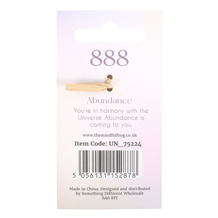 888 Angel Number Keyring