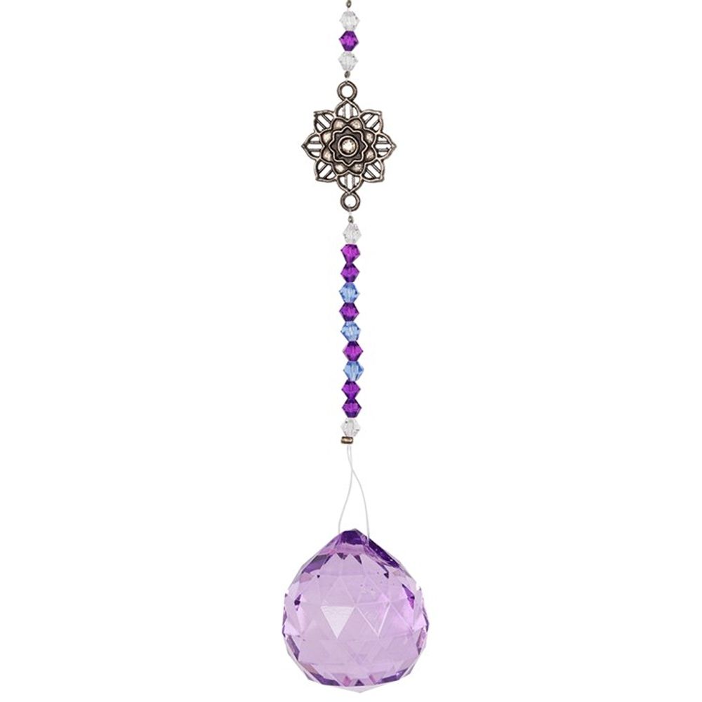 Purple Hanging Lotus Crystal