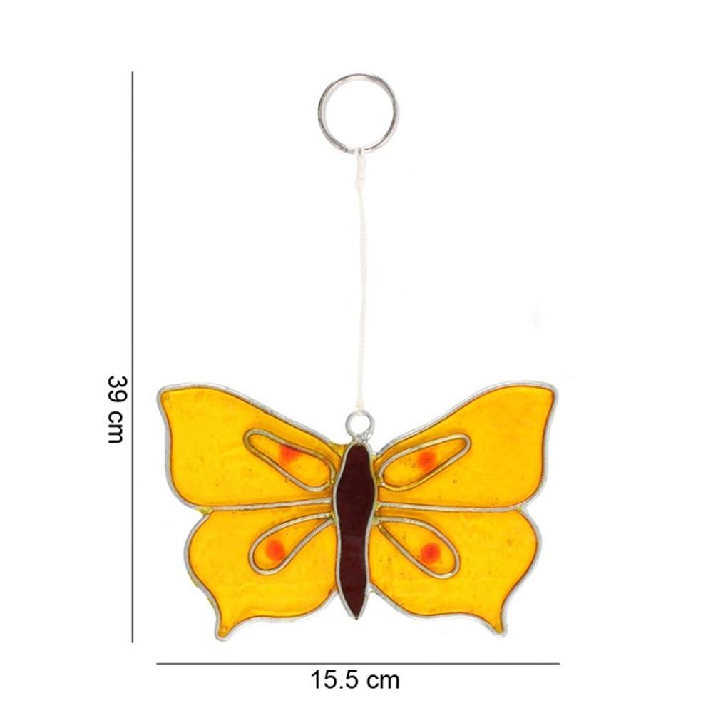 Yellow Brimstone Butterfly Suncatcher