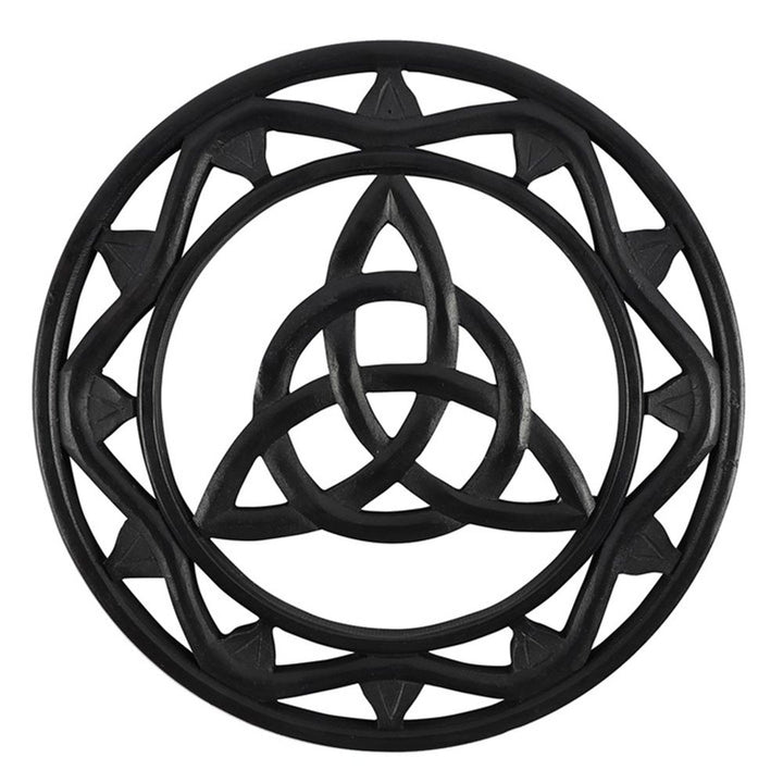 Black Wooden Triquetra Wall Art