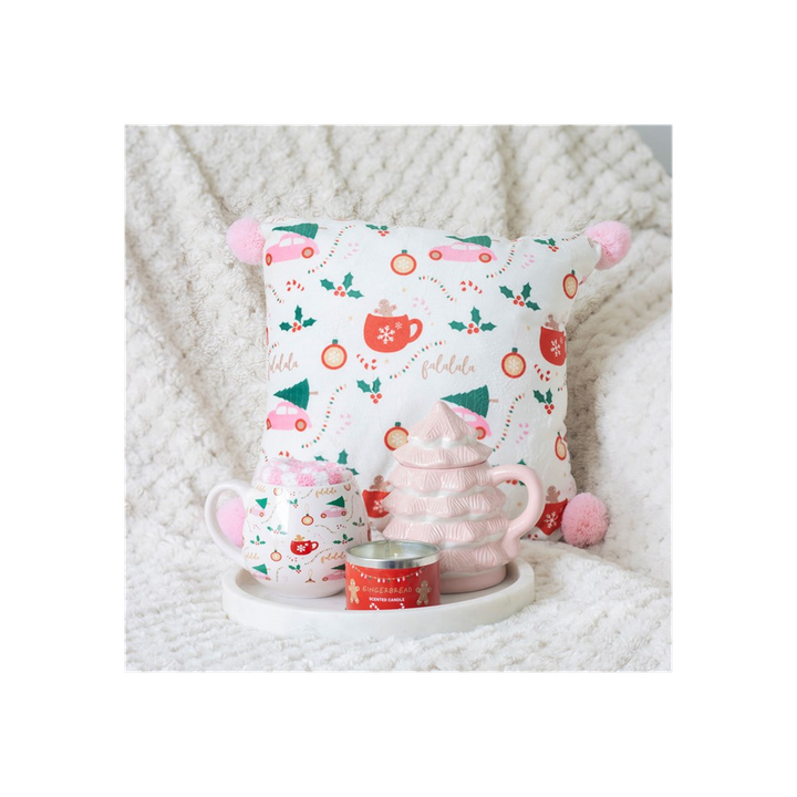 Sugarplum Fun Christmas Print Mug and Socks Set