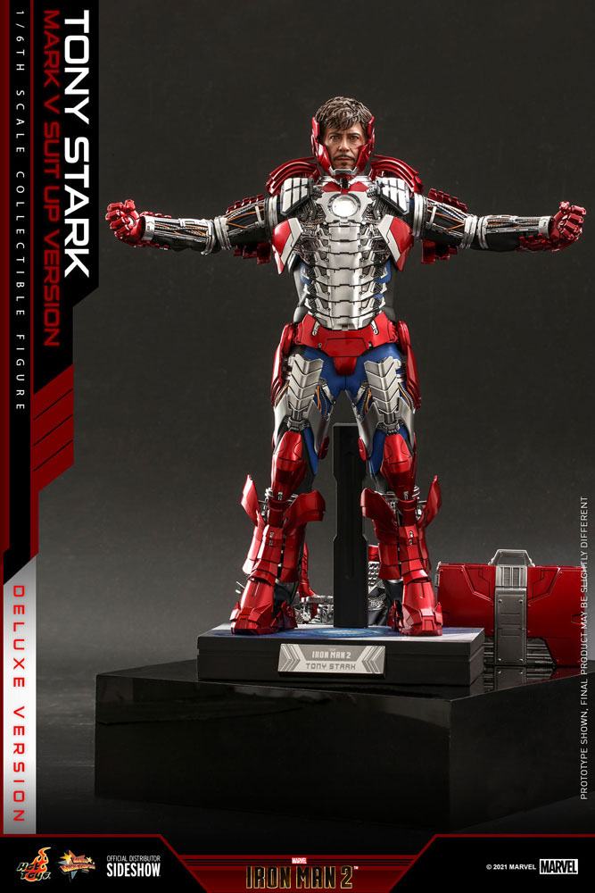 Iron Man 2 Movie Masterpiece Action Figure 1/6 Tony Stark (Mark V Suit Up Version) Deluxe 31 cm