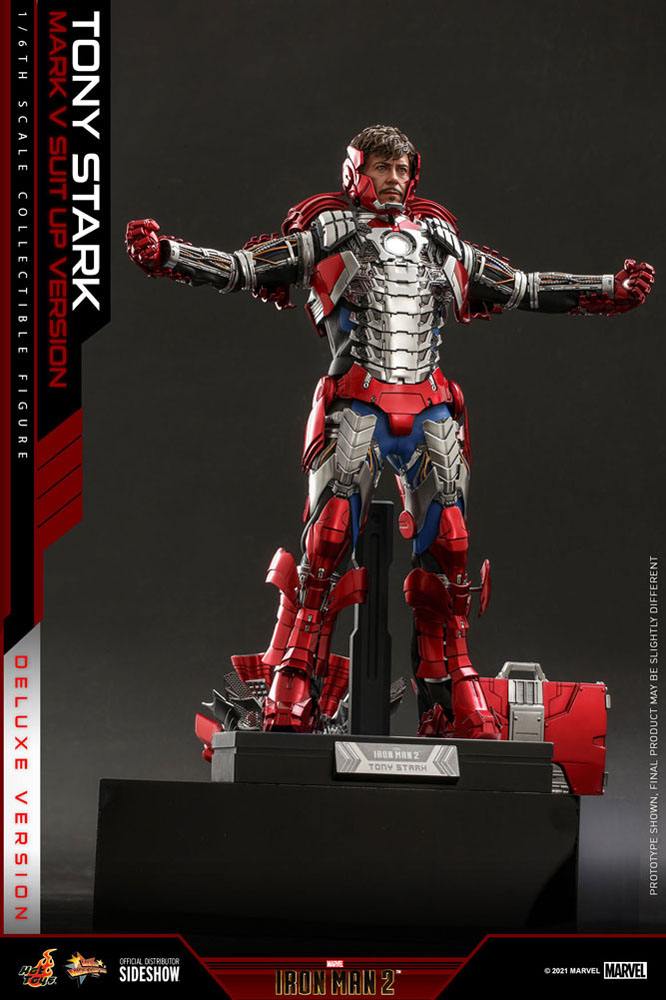 Iron Man 2 Movie Masterpiece Action Figure 1/6 Tony Stark (Mark V Suit Up Version) Deluxe 31 cm