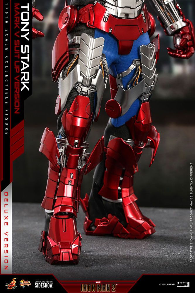 Iron Man 2 Movie Masterpiece Action Figure 1/6 Tony Stark (Mark V Suit Up Version) Deluxe 31 cm