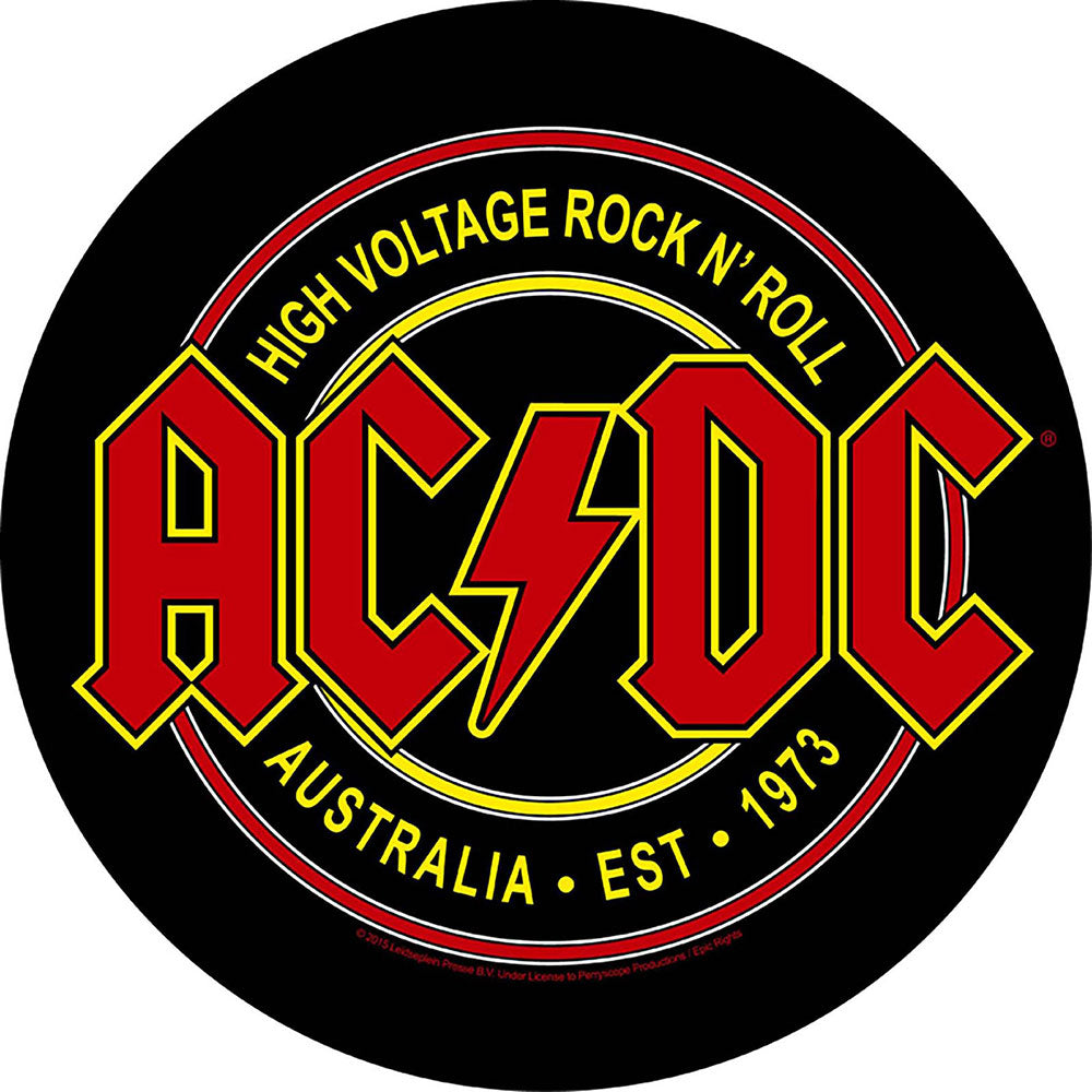 High Voltage Rock N Roll Back Patch | AC/DC