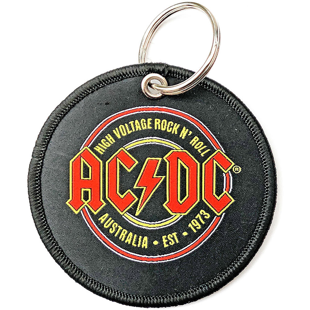 Est. 1973 (Double Sided Patch) Keychain | AC/DC