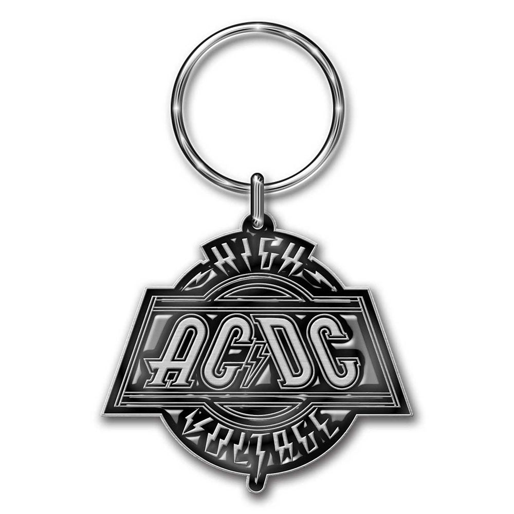 High Voltage (Die-Cast Relief) Keychain | AC/DC