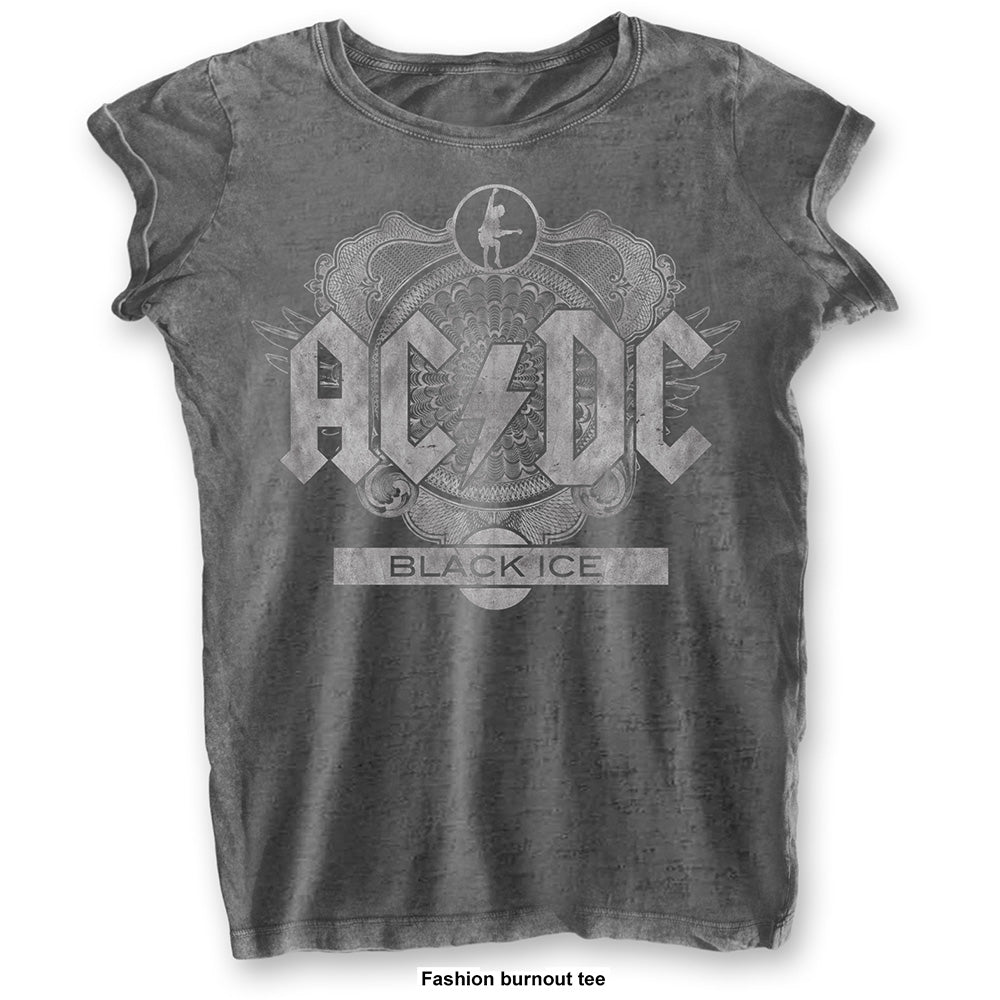 Black Ice (Burnout) Ladies T-Shirt | AC/DC