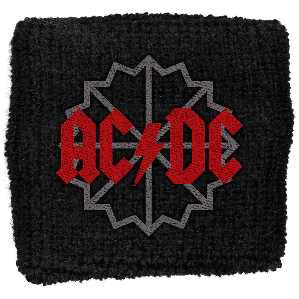 Black Ice Logo Fabric Wristband | AC/DC