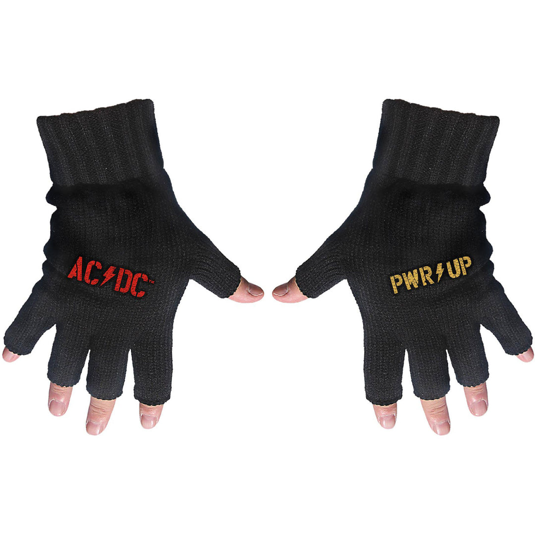 PWR-UP Logo Unisex Fingerless Gloves | AC/DC