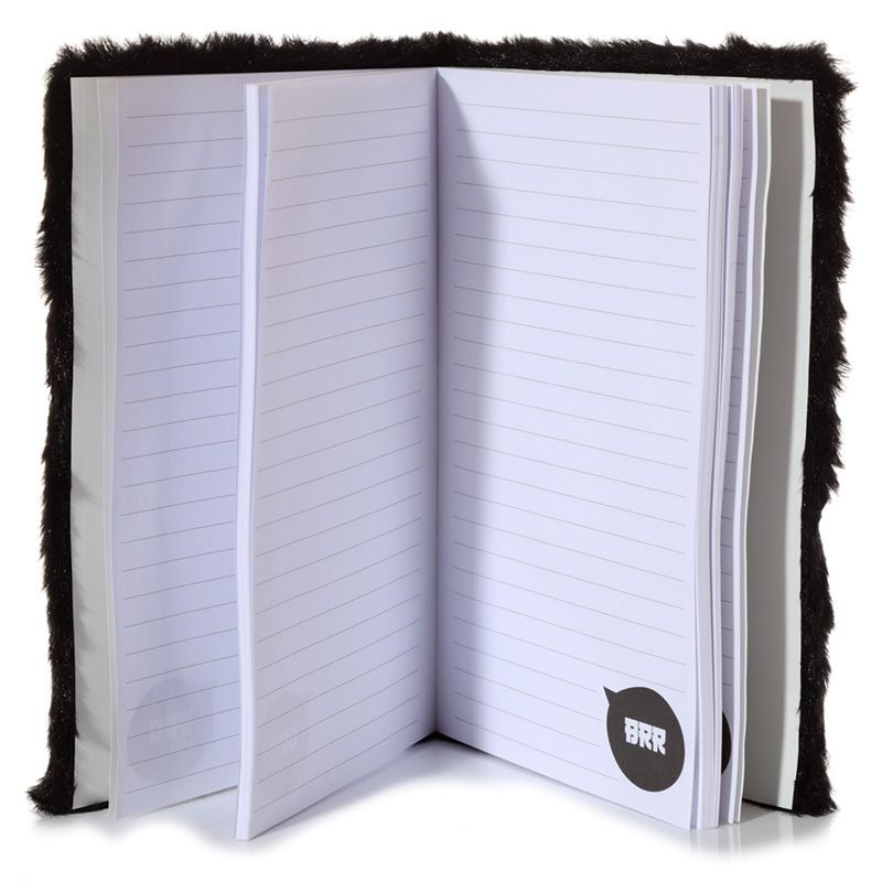 adoramals penguin fluffies plush a5 lined notebook