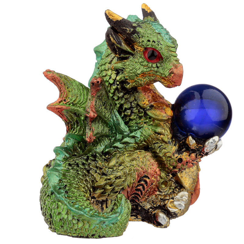 all seeing orb elements dragon figurine