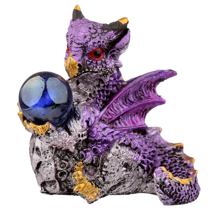 all seeing orb elements dragon figurine