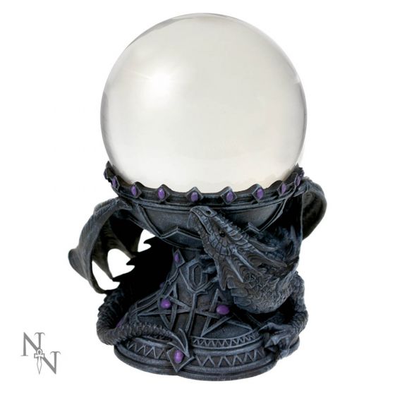 dragon beauty crystal ball holder by anne stokes