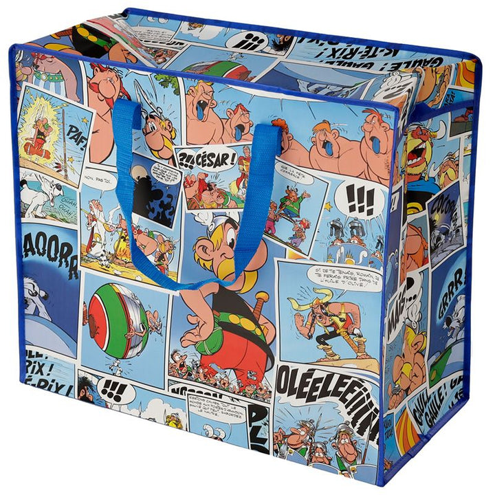 asterix - comic strip zip up laundry storage bag